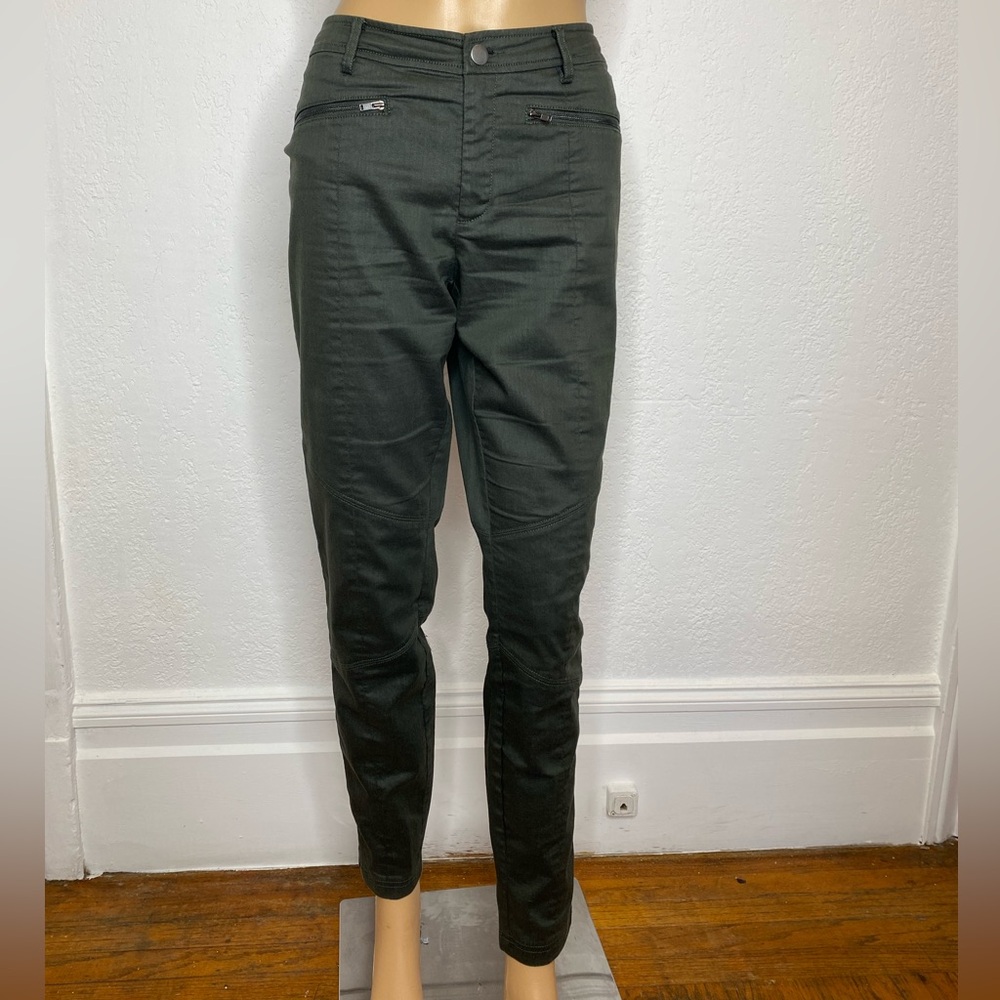 The Fisher Project Pants Women’s 12 Cotton Stretch Tapered Zip Pockets, Ankle